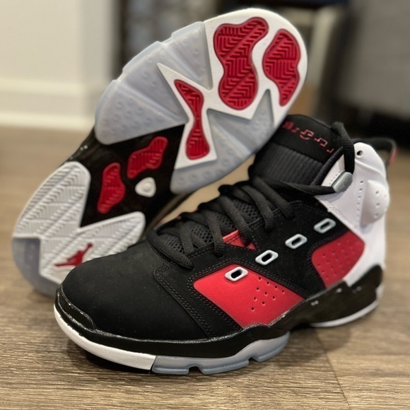 Jordan 6-17-23 Black -Carmine-White Sz 9.5
